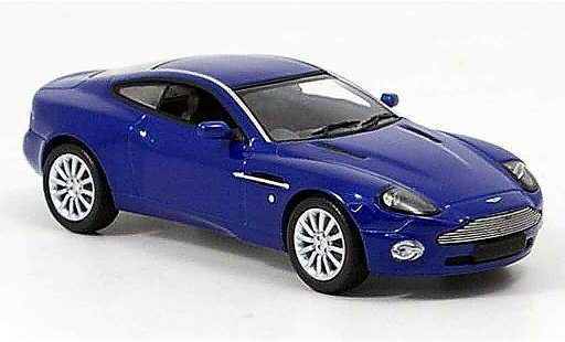 Aston Martin Vanquish coupe 1/43 Minichamps v12 blue diecast model cars