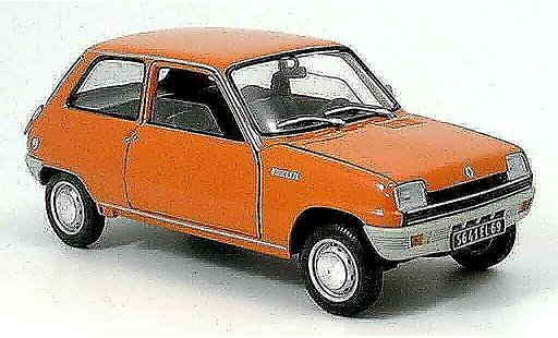 Renault 5 TL 1/18 Solido orange 1972 diecast model cars