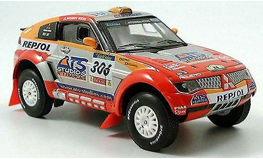 Mitsubishi Pajero Evolution 1/43 Solido No.306 Repsol Peterhansel / Cottret Rally Dakar 2005 diecast model cars