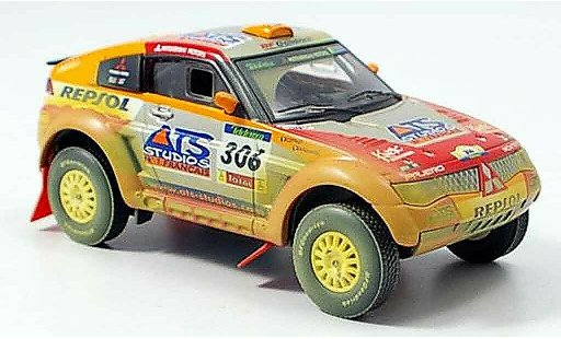 Mitsubishi Pajero Evolution 1/43 Solido MPR11 avec Schmutzeffekt 2005 diecast model cars