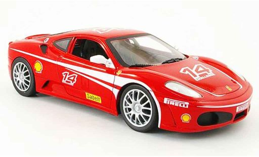 Ferrari F430 Challenge 1/18 Hot Wheels no.14 red diecast model cars