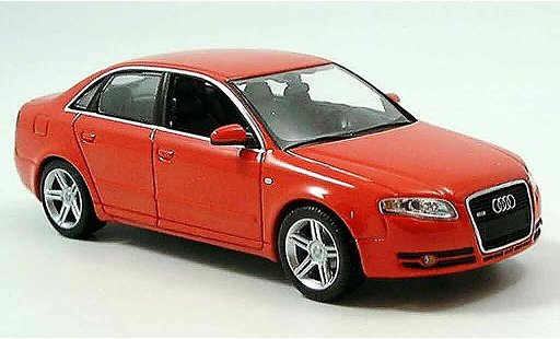 Audi A4 berline 1/43 Minichamps red 2004 diecast model cars