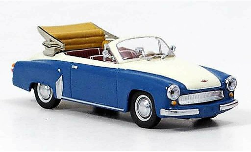 Wartburg 312 Cabrio 1/43 Minichamps A Convertible blue white 1958 diecast model cars