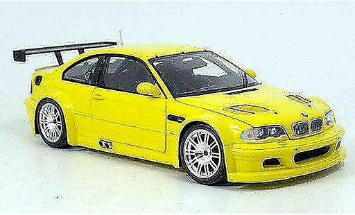 Bmw M3 coupe 1/18 Minichamps GTR E46 street yellow 2001 diecast model cars