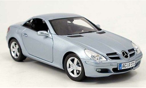 Mercedes Classe SLK Base 1/18 Minichamps greyblue 2004 diecast model cars
