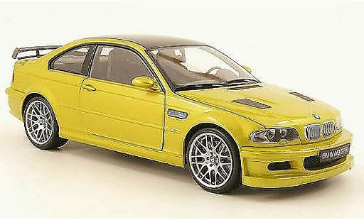 Bmw M3 GTR 1/18 Kyosho E46 green yellow diecast model cars