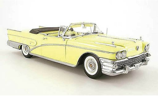 Buick Limited Convertible 1/18 Sun Star yellow 1958 diecast model cars