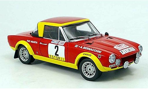 Fiat 124 Abarth 1/18 Sun Star pinto winner rallye portugal 1974 diecast model cars
