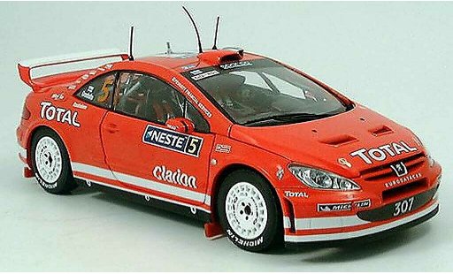 Peugeot 307 WRC 1/18 Sun Star no.5 total/neste finlande rallye 2004 diecast model cars