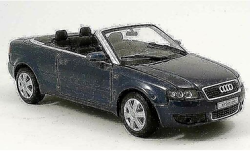 Audi A4 cabriolet 1/18 Welly blue 2002 diecast model cars