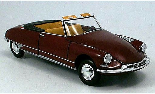 Citroen DS 19 1/43 Norev cabriolet black-red diecast model cars