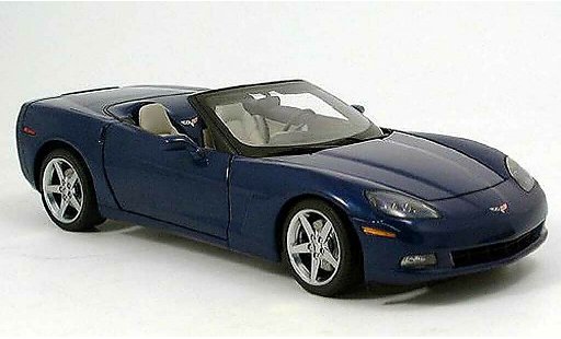 Chevrolet Corvette Convertible 1/18 Autoart C6 blue 2005 diecast model cars