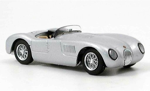 Jaguar C-Type Stradale 1/43 Brumm grey metallisee diecast model cars