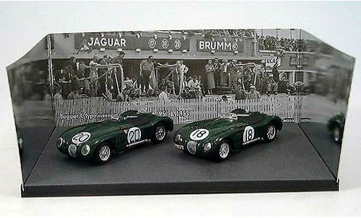 Jaguar C-Type 1953 1/43 Brumm 2er-Set: No.18 & No.20 winnerfahrzeuge 24h Le Mans & diecast model cars
