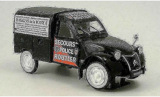 Citroen 2CV police 1/43 Norev Boite Secours routier (F) diecast model cars