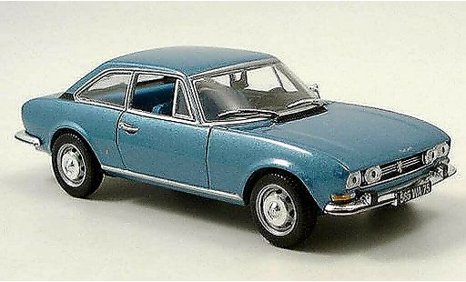 Peugeot 504 coupe 1/43 Norev blue 1969 diecast model cars