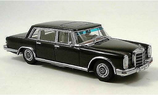 Mercedes 600 Base 1/43 Autoart (W100) SWB black diecast model cars