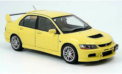 Mitsubishi Lancer Evolution IX 1/18 Autoart gsr yellow diecast model cars