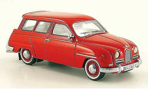 Saab 95 Base 1/43 Neo red 14 diecast model cars