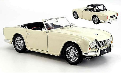 Triumph TR4 Base 1/18 Revell white 1963 diecast model cars
