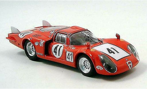 Alfa Romeo 33.2 prototipo 1/43 Best 1968 LM No.41 Bagheti/Vaccarell 24h Le Mans diecast model cars