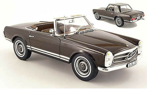 Mercedes 230 Base 1/18 Norev sl (w 113) brown diecast model cars
