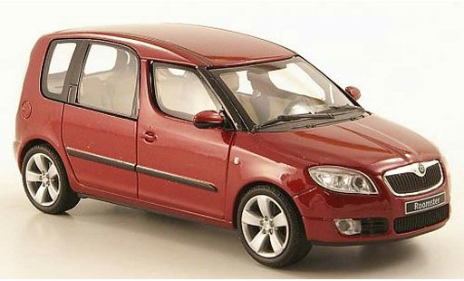 Skoda Roomster Base 1/43 Abrex red 2006 diecast model cars