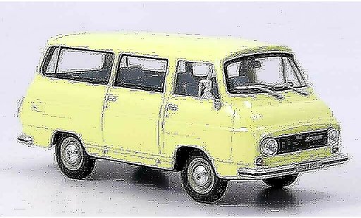 Skoda 1203 Kastenwagen 1/43 Abrex lieferwagen yellow diecast model cars