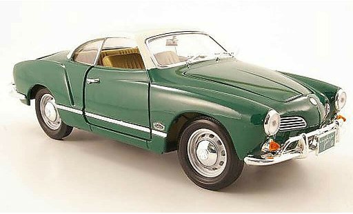 Volkswagen Karmann Ghia Base 1/18 Yat Ming ghia green et blanc 1966 diecast model cars