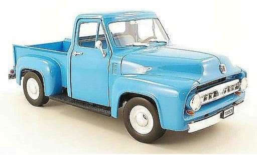 Ford F-100 Pickup 1/18 Yat Ming F 100 blue 1953 diecast model cars