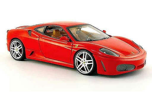 Ferrari F430 Coupe 1/18 Hot Wheels red avec interieur beige diecast model cars