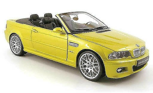 Bmw M3 Cabriolet 1/18 Kyosho E46 Convertible yellow diecast model cars