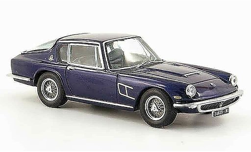 Maserati Mistral Coupe 1/43 IXO blue 1963 diecast model cars