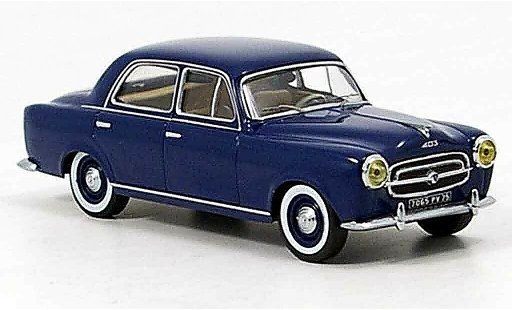 Peugeot 403 Berline 1/43 IXO Saloon blue 1956 diecast model cars