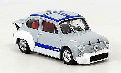 Fiat Abarth 1000 Berlina Corsa 1/43 Brumm Gruppe 2 grey blue 1970 diecast model cars