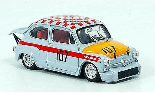 Fiat 500 Abarth 1/43 Brumm 1000 No.107 km Nurburgring 1967 diecast model cars