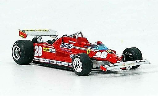 Ferrari 126 CK 1/43 Brumm turbo no.28 d.pironi gp italien diecast model cars