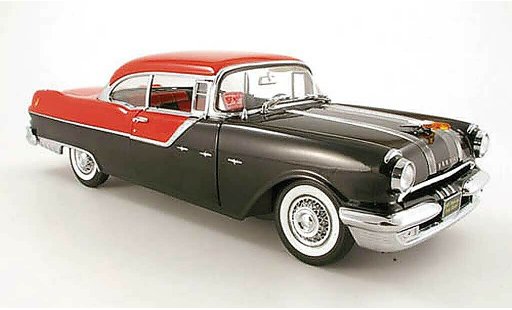Pontiac Star Chief Hardtop 1/18 Sun Star hard top black red 1955 diecast model cars