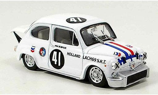 Fiat Abarth 1000 Berlina Corsa 1/43 Brumm No.41 Boshuis Zandvoort 1969 diecast model cars