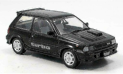 Toyota Starlet Turbo S 1/43 Aoshima black 1986 diecast model cars