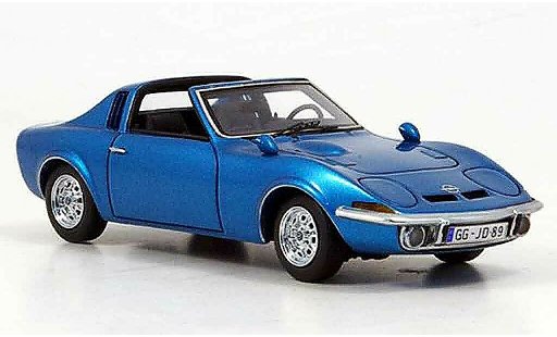 Opel GT Aero Base 1/43 Neo blue 1969 diecast model cars