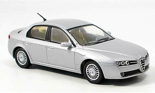Alfa Romeo 159 berlina 1/43 M4 grey metallisee 2005 diecast model cars