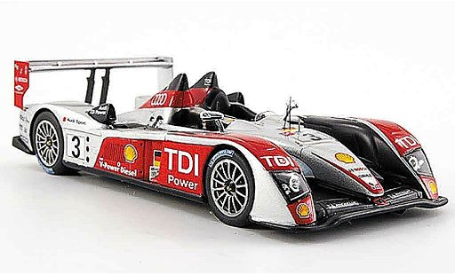 Audi R10 course 1/43 Spark 2007 TDI Sport No.3 24h Le Mans diecast model cars