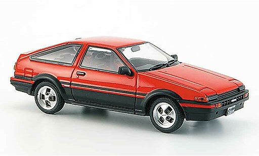 Toyota Trueno AE86 1/43 Ebbro sprinter red black diecast model cars