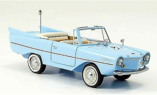 Amphicar Cabrio cabrio 1/43 Neo blue 1961 diecast model cars