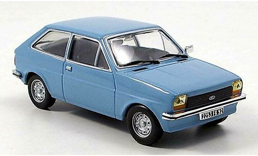Ford Fiesta 1976 1/43 Hachette MK I greyblue diecast model cars