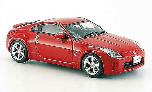 Nissan 350Z Coupe 1/43 Ebbro Fairlady red Facelift 2005 diecast model cars