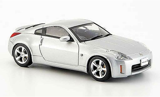 Nissan 350Z Coupe 1/43 Ebbro Fairlady grey metallisee Facelift 2005 diecast model cars