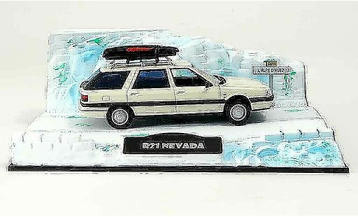 Renault 21 Nevada 1/43 Norev depart au ski avec roofbarres de toit 1986 diecast model cars