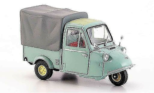 Daihatsu Midget Fourgonnette 1/43 Ebbro MP blue grey avec Plane 1959 diecast model cars